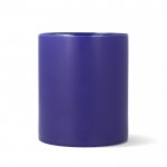 Taza de cerámica con acabado mate y contorno interior brillante 350ml color azul oscuro tercera vista