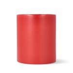 Taza de cerámica con acabado mate y contorno interior brillante 350ml color rojo tercera vista