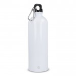 Botella de acero inoxidable reciclado de colores metalizados 750ml color blanco