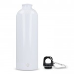 Botella de acero inoxidable reciclado de colores metalizados 750ml color blanco quinta vista