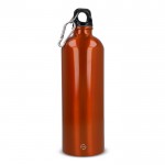 Botella de acero inoxidable reciclado de colores metalizados 750ml color blanco
