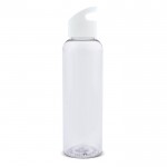 Botella de RPET transparente con asa geométrica a color 600ml color blanco transparente