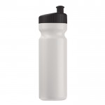 Bidón de plástico libre de BPA y 100% antigoteo 750ml color blanco/negro