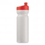 Bidón de plástico libre de BPA y 100% antigoteo 750ml color rojo