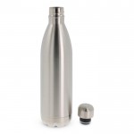 Botella de acero inoxidable de doble pared hermética 1000ml color plateado tercera vista