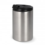 Vaso take away antifugas de acero inoxidable a colores de 200ml color plateado
