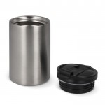 Vaso take away antifugas de acero inoxidable a colores de 200ml color plateado sexta vista