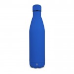 Botella de acero inoxidable reciclado con acabado aterciopelado 750ml color azul