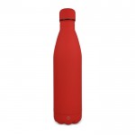 Botella de acero inoxidable reciclado con acabado aterciopelado 750ml color rojo