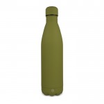 Botella de acero inoxidable reciclado con acabado aterciopelado 750ml color verde oliva