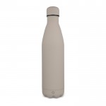 Botella de acero inoxidable reciclado con acabado aterciopelado 750ml color beige