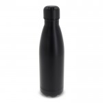 Botella de acero inoxidable de colores metalizados 500ml color negro