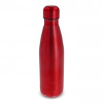 Botella de acero inoxidable de colores metalizados 500ml color rojo