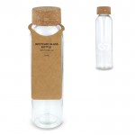 Clásica botella de vidrio reciclado con tapón de corcho 500ml