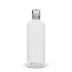 Botella de vidrio de borosilicato con tapón flexible de vidrio 750ml color transparente
