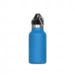 Botella de acero inoxidable y recubrimiento de polvo 350ml color azul claro
