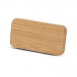 Identificador de bambú promocional con hebilla de aguja Bamboo color natural