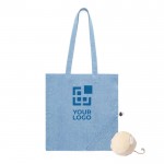 Bolsa plegable de algodón reciclado 120 g/m2 vista principal