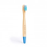 Cepillo de dientes para niños de bambú con detalles a color vista principal