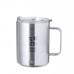 Taza de acero inoxidable de doble pared con dosificador 370ml vista principal