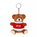 Llavero navideño de peluche en forma de muñeco de nieve personalizable vista principal