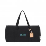 Bolsa de viaje de canvas 100% reciclado con fuertes asas de transporte vista principal