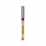 Roller de bambú y aluminio con detalles en oro rosa tinta azul vista principal