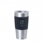 Vaso térmico de acero inoxidable con banda de PU a color 420ml vista principal