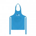 Delantal para niños de algodón y poliéster con bolsillo doble frontal vista principal