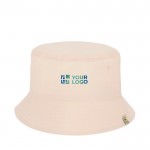 Gorro estilo bob de algodón 100% orgánico de color natural vista principal