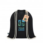 Mochila de cuerdas de algodón con certificación Fairtrade 140 g/m2 vista principal