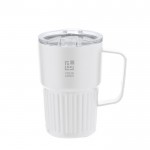 Taza térmica de acero inoxidable reciclado de diseño en relieve 400ml vista principal