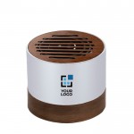 Altavoz de aluminio reciclado GRS y madera de nogal 3W vista principal