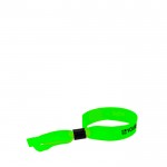 Pulsera para eventos de poliéster con cierre de seguridad ajustable vista principal