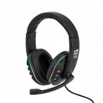 Auriculares de diadema retroiluminados con luz LED para gamers vista principal