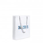 Bolsa de 100% algodón con asas largas y fuelle 105 g/m2 vista principal