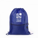 Mochila saco personalizada con bolsillo vista principal