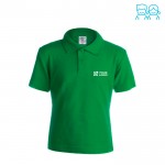 Polo para niños promocional algodón 180 g/m2 vista principal