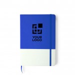 Cuaderno personalizable A5 con diseño bicolor vista principal