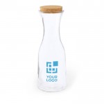 Botella grande de vidrio personalizada vista principal