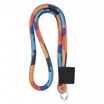 Lanyard cilíndrico con impresión por sublimación (0,8 cm) vista quinta