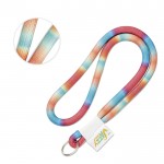 Lanyard cilíndrico con impresión por sublimación (0,8 cm) vista octava