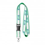 Lanyards personalizados poliéster hebilla vista principal