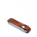 elegante usb personalizado de piel y metal vista principal