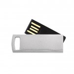 USB compacto con clip de color giratorio color blanco