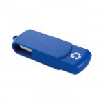 usb de plástico reciclado para regalar color azul