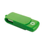 usb de plástico reciclado para regalar color verde