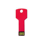 llave usb personalizada con el logotipo color rojo