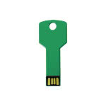 llave usb personalizada con el logotipo color verde