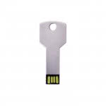 llave usb personalizada con el logotipo color plateado